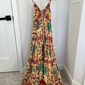 Anthropologie Multicolor Floral Maxi Dress